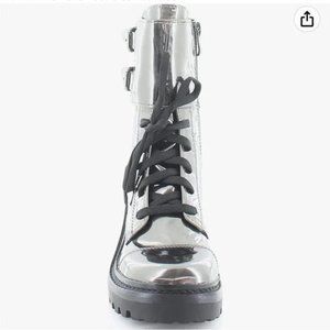 Women’s Dkny Bart Chrome Lug Moto Boot in 7 1/2. NEW WITH TAGS